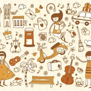 Papier Peint Pour Les Enfants - Enfants Qui Jouent – Image 1