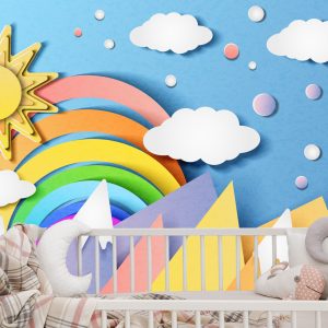 Papier Peint Pour Les Enfants - Paysage Coloré – Image 6