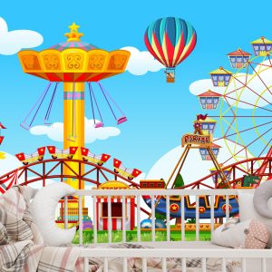 Papier Peint Pour Les Enfants - Parc D'attractions 60X90 – Image 6