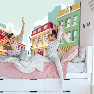 Papier Peint Pour Les Enfants - Bâtiments De La Ville 60X90 – Image 7