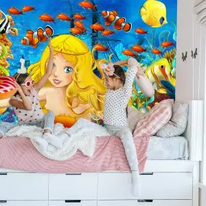 Papier Peint Pour Les Enfants - Sirène Et Poisson – Image 7