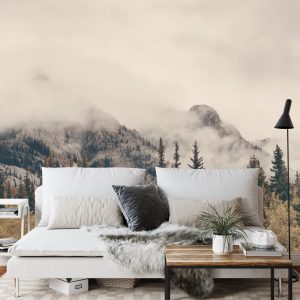 Papier Peint Forêt Dans Le Brouillard – Image 3