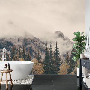 Papier Peint Forêt Dans Le Brouillard – Image 5