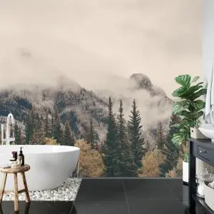 Papier Peint Forêt Dans Le Brouillard – Image 5