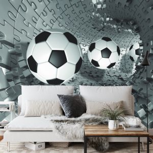 Papier Peint Puzzle 3D Football – Image 3