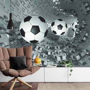 Papier Peint Puzzle 3D Football – Image 4