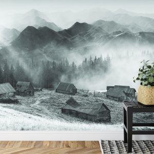 Papier Peint Montagnes Noir Et Blanc – Image 7