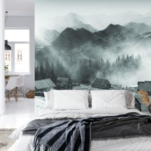 Papier Peint Montagnes Noir Et Blanc – Image 8