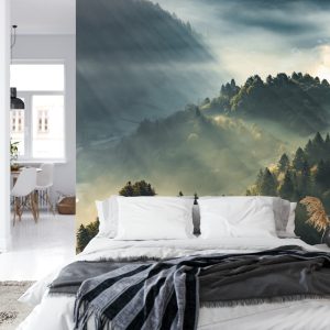 Papier Peint Forêt Dans Le Brouillard – Image 8