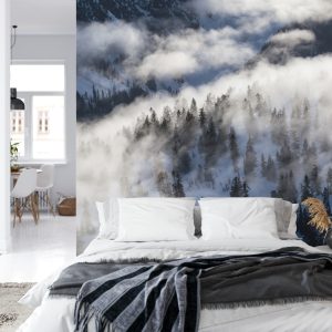 Papier Peint Forêt Dans Le Brouillard – Image 8