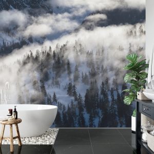 Papier Peint Forêt Dans Le Brouillard – Image 5