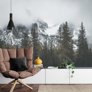 Papier Peint Forêt Dans Le Brouillard – Image 4