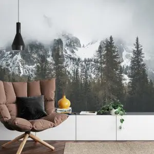 Papier Peint Forêt Dans Le Brouillard – Image 4