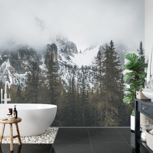 Papier Peint Forêt Dans Le Brouillard – Image 5