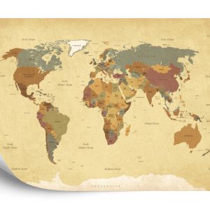 Papier Peint Carte Du Monde – Image 2