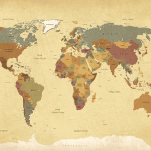 Papier Peint Carte Du Monde – Image 1