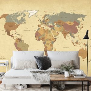 Papier Peint Carte Du Monde – Image 3