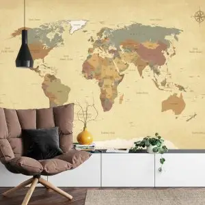 Papier Peint Carte Du Monde – Image 4