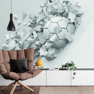 Papier Peint Ballon De Sport 3D – Image 4