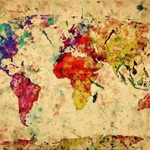 Papier Peint Carte Du Monde – Image 1