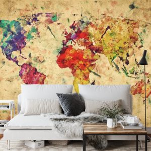 Papier Peint Carte Du Monde – Image 3