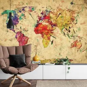 Papier Peint Carte Du Monde – Image 4