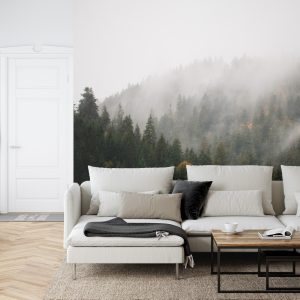 Papier Peint Forêt Dans Le Brouillard – Image 6