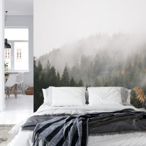 Papier Peint Forêt Dans Le Brouillard – Image 8