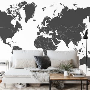 Papier Peint Carte Du Monde – Image 3