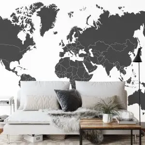 Papier Peint Carte Du Monde – Image 3