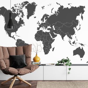 Papier Peint Carte Du Monde – Image 4