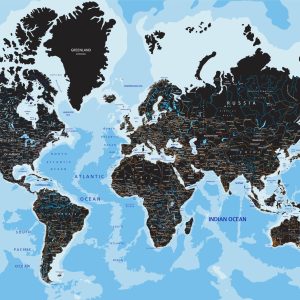 Papier Peint Carte Du Monde – Image 1