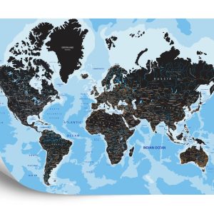 Papier Peint Carte Du Monde – Image 2