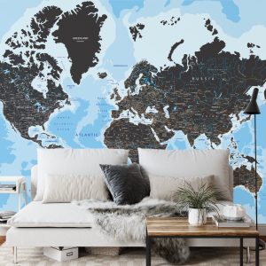 Papier Peint Carte Du Monde – Image 3