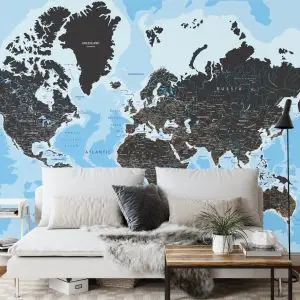 Papier Peint Carte Du Monde – Image 3
