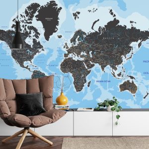 Papier Peint Carte Du Monde – Image 4