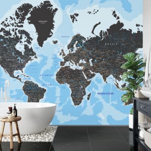 Papier Peint Carte Du Monde – Image 5