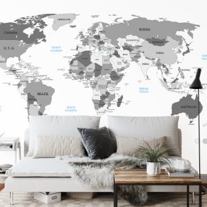 Papier Peint Carte Du Monde – Image 3