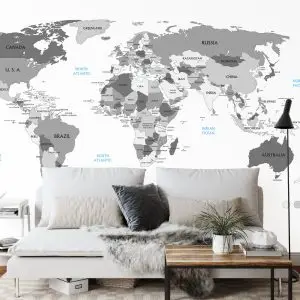Papier Peint Carte Du Monde – Image 3