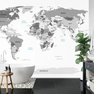 Papier Peint Carte Du Monde – Image 5