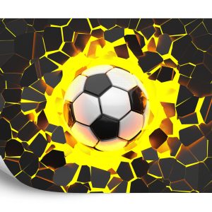 Papier Peint Ballon De Football 3D – Image 2