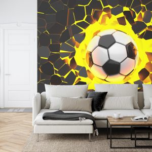 Papier Peint Ballon De Football 3D – Image 6