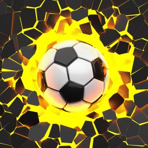 Papier Peint Ballon De Football 3D – Image 1