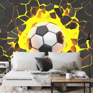 Papier Peint Ballon De Football 3D – Image 3