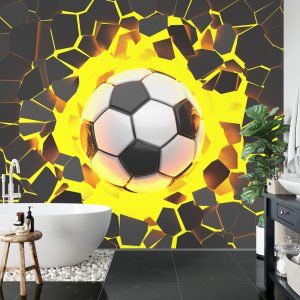 Papier Peint Ballon De Football 3D – Image 5