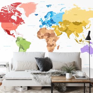 Papier Peint Carte Du Monde – Image 3