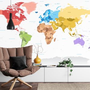 Papier Peint Carte Du Monde – Image 4