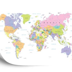 Papier Peint Carte Du Monde – Image 2