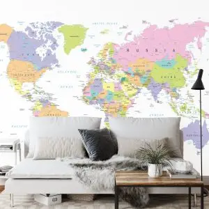 Papier Peint Carte Du Monde – Image 3