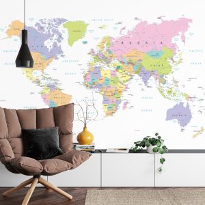 Papier Peint Carte Du Monde – Image 4